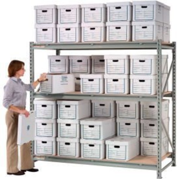 Global Equipment Record Storage Rack Starter 96"W x 36"D x 96"H 613137